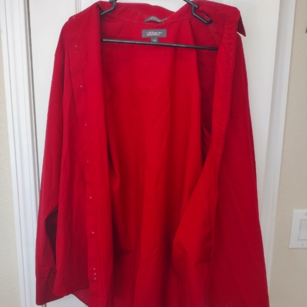 Red Croft & Barrow Dress Shirt